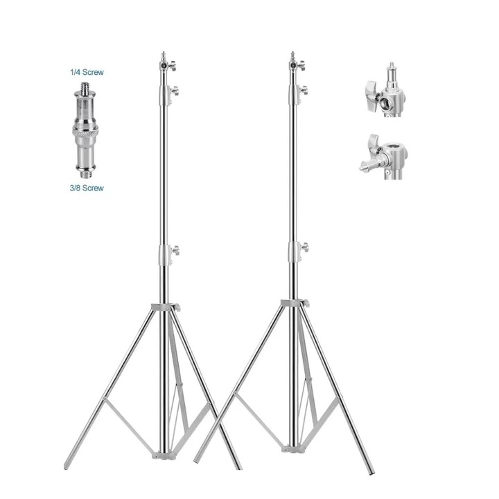 Stativ foto, 2 bucati, inaltime ajustabila, capacitate 10kg