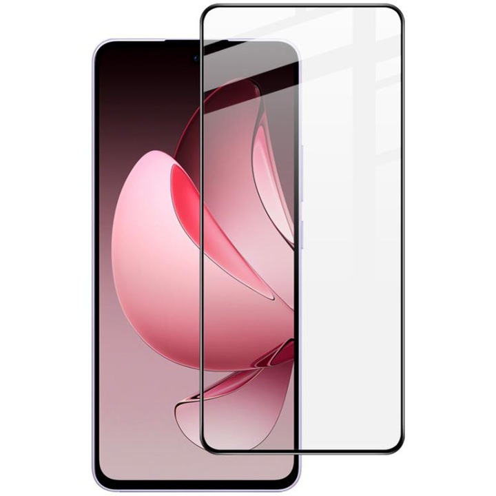 Folie Protectie Ecran pentru Oppo Reno 13F 5G / Reno 13FS 5G, Sticla Securizata Temperata 9D, Margini negre