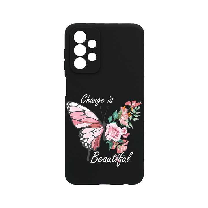 BestCase® Husa Slim Silicon pentru Samsung Galaxy A52 / A52s, Change is Beutiful, 1695862 B 1853