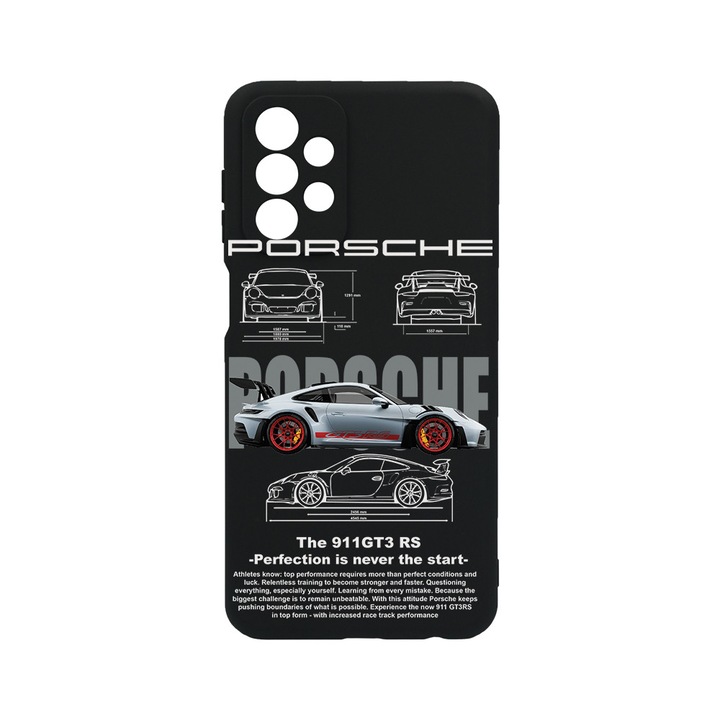 Силиконов калъф BestCase за Samsung Galaxy A53 5G, Porsche, Slim SIlicon 0.8MM, Camera Protection, Black, 1396474 B 1883