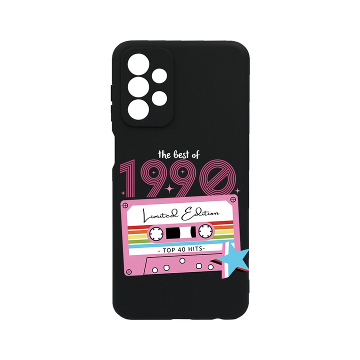 Силиконов калъф BestCase за Samsung Galaxy A53 5G, Limited Edition - Best Of 1990 - Girl Style, Slim SIlicon 0.8MM, Camera Protection, Black, 1396474 B 1944