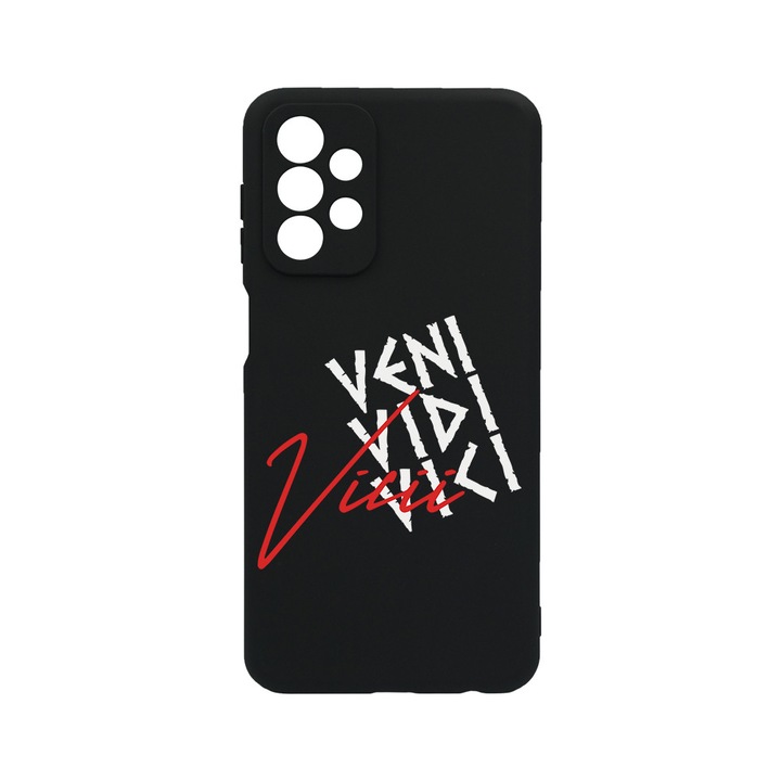 Силиконов калъф BestCase за Samsung Galaxy A53 5G, Veni Vidi Vici, Slim SIlicon 0.8MM, Camera Protection, Black, 1396474 B 1891