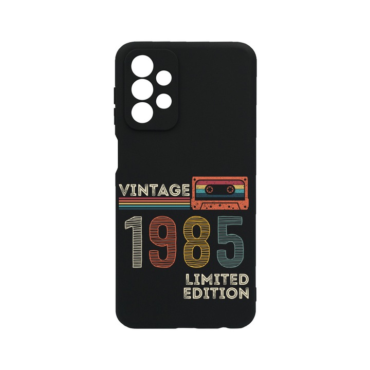 Силиконов калъф BestCase за Samsung Galaxy A53 5G, Limited Edition 1985 - Vintage Tape, Slim SIlicon 0.8MM, Camera Protection, Black, 1396474 B 1981
