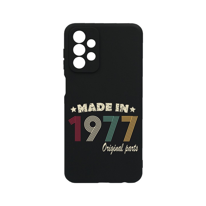Силиконов калъф BestCase за Samsung Galaxy A53 5G, Original Parts - Made In 1977, Slim SIlicon 0.8MM, Camera Protection, Black, 1396474 B 1994