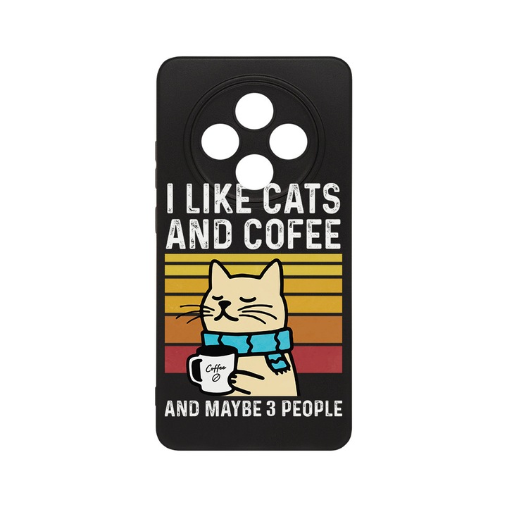 BestCase® Husa Slim Silicon pentru Xiaomi Redmi 14C / Redmi A4 / Poco C75, Cats And Cofee, 2022874 B 1851