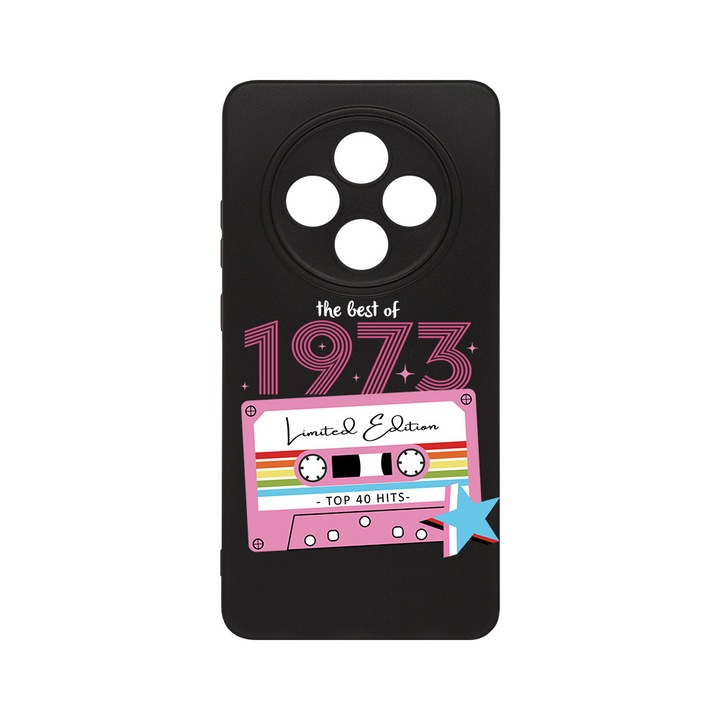 BestCase 0.8mm Slim Szilikon telefontok, kompatibilis modell Xiaomi Redmi 14C / Redmi A4 / Poco C75, Limited Edition - Best Of 1973 - Girl Style, Kamera védő, Fekete, 2022874 B 1927