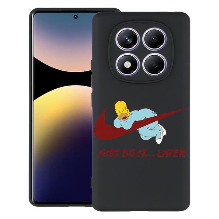 BestCase® Husa Slim Silicon pentru Xiaomi Redmi Note 14 Pro Plus, Just Do It Later Homer Simpson, 2022876 B 1869