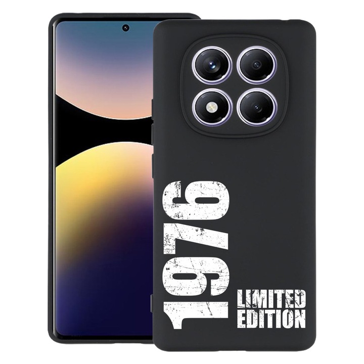 BestCase® Husa Slim Silicon pentru Xiaomi Redmi Note 14 Pro Plus, Limited Edition 1986, 2022876 B 1961