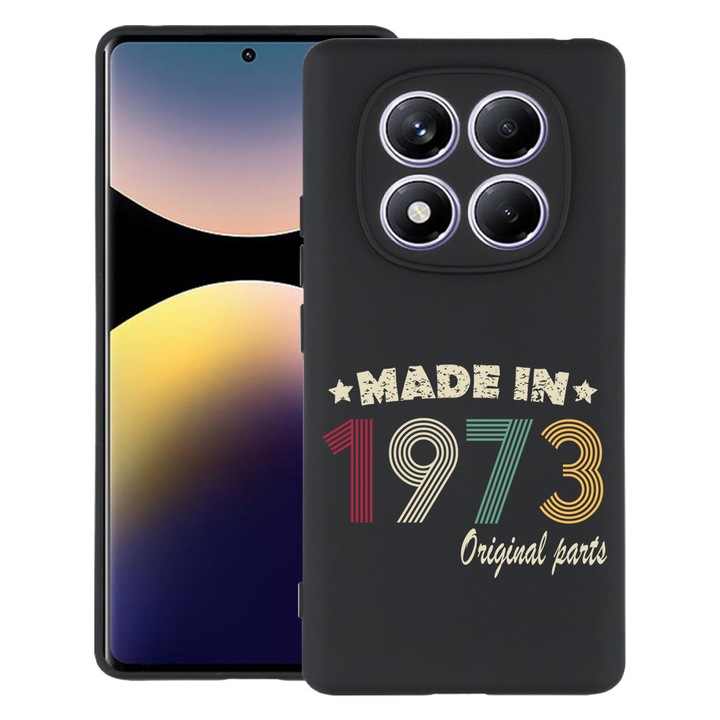 BestCase® Husa Slim Silicon pentru Xiaomi Redmi Note 14 Pro Plus, Original Parts - Made In 1973, 2022876 B 1990