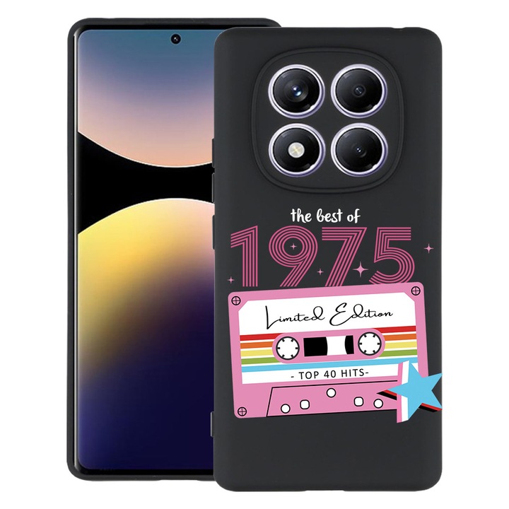 BestCase® Husa Slim Silicon pentru Xiaomi Redmi Note 14 Pro Plus, Limited Edition - Best Of 1975 - Girl Style, 2022876 B 1929