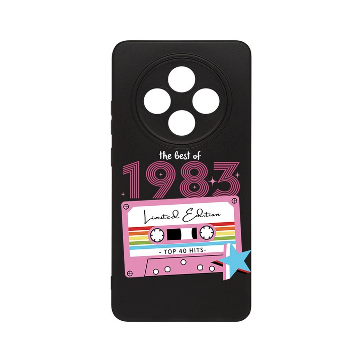 BestCase 0.8mm Slim Szilikon telefontok, kompatibilis modell Xiaomi Redmi 14C / Redmi A4 / Poco C75, Limited Edition - Best Of 1983 - Girl Style, Kamera védő, Fekete, 2022874 B 1937