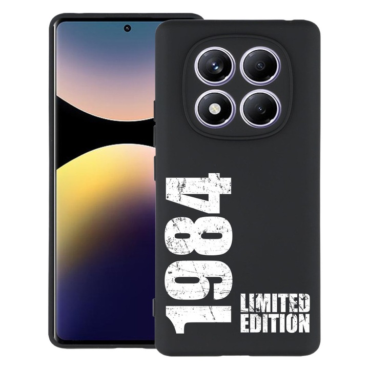 BestCase® Husa Slim Silicon pentru Xiaomi Redmi Note 14 Pro Plus, Limited Edition 1984, 2022876 B 1959