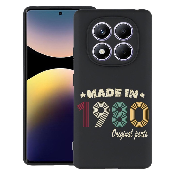 BestCase® Husa Slim Silicon pentru Xiaomi Redmi Note 14 Pro Plus, Original Parts - Made In 1980, 2022876 B 1997