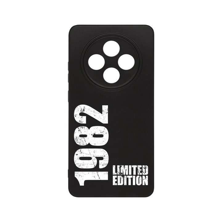 BestCase 0.8mm Slim Szilikon telefontok, kompatibilis modell Xiaomi Redmi 14C / Redmi A4 / Poco C75, Limited Edition 1982, Kamera védő, Fekete, 2022874 B 1957