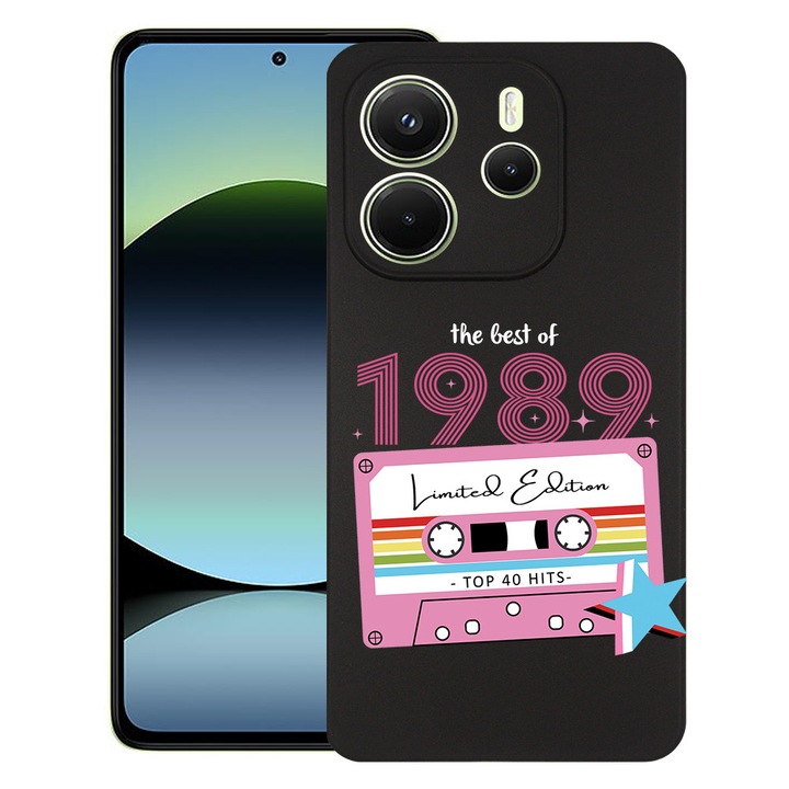 BestCase® Husa Slim Silicon pentru Xiaomi Redmi Note 14 4G, Limited Edition - Best Of 1989 - Girl Style, 1926342 B 1943