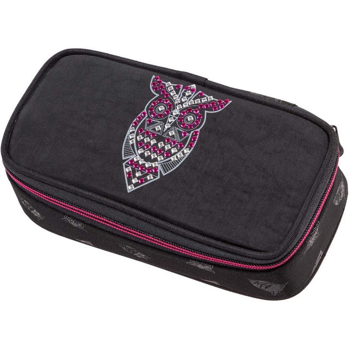 Walker Fekete Bagoly Ovális Tolltartó