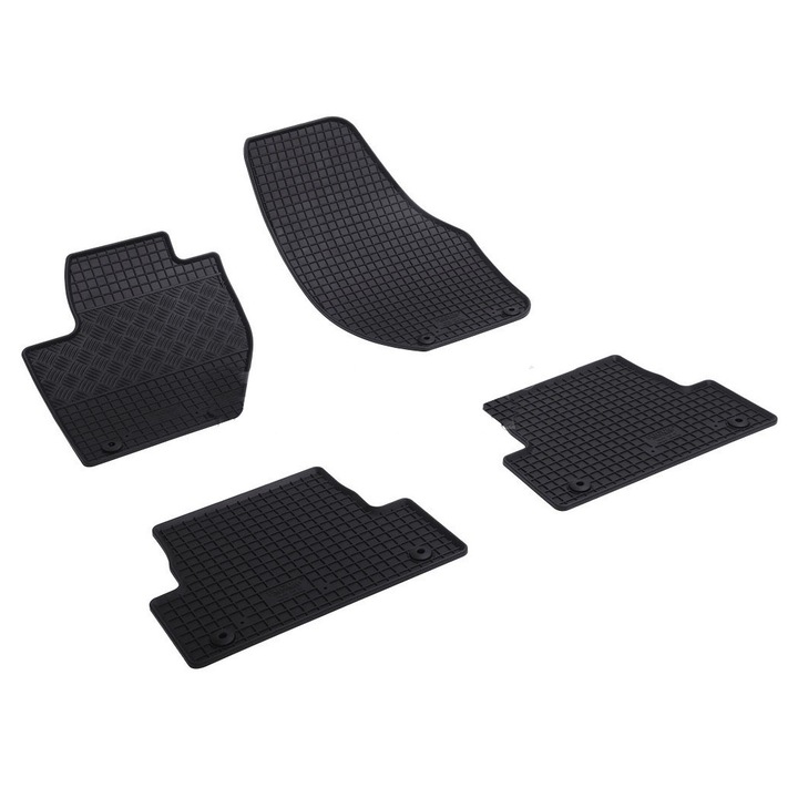 Set 4 covorase Volvo V40 2012-2019, din cauciuc 100%, compatibile cu autoturismul VOLVO V40
