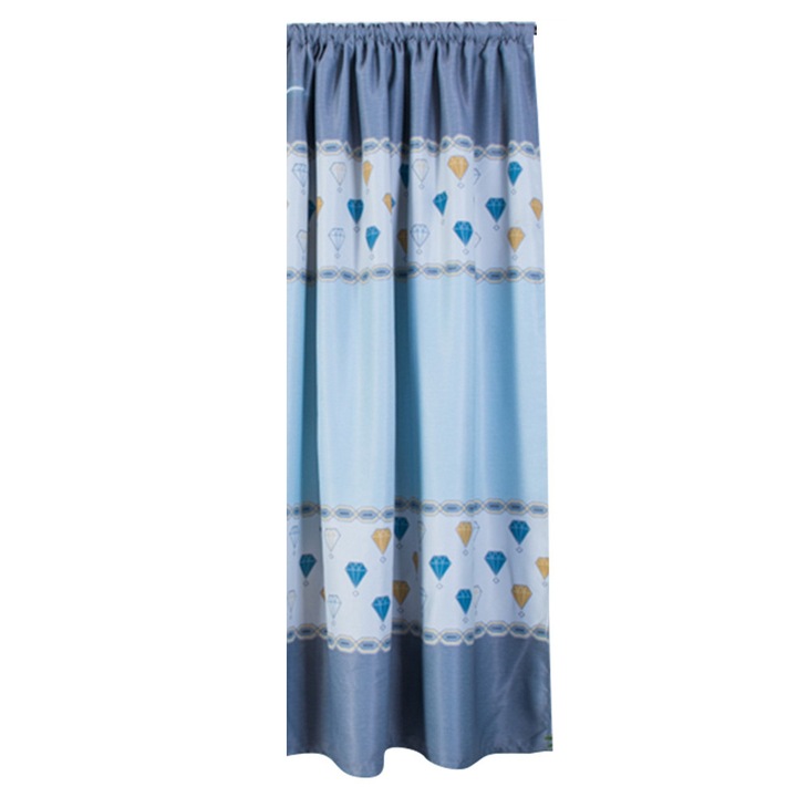 Завеса за прозорец, диамантен дизайн, 1x2м, полиестер, затъмняващ ефект