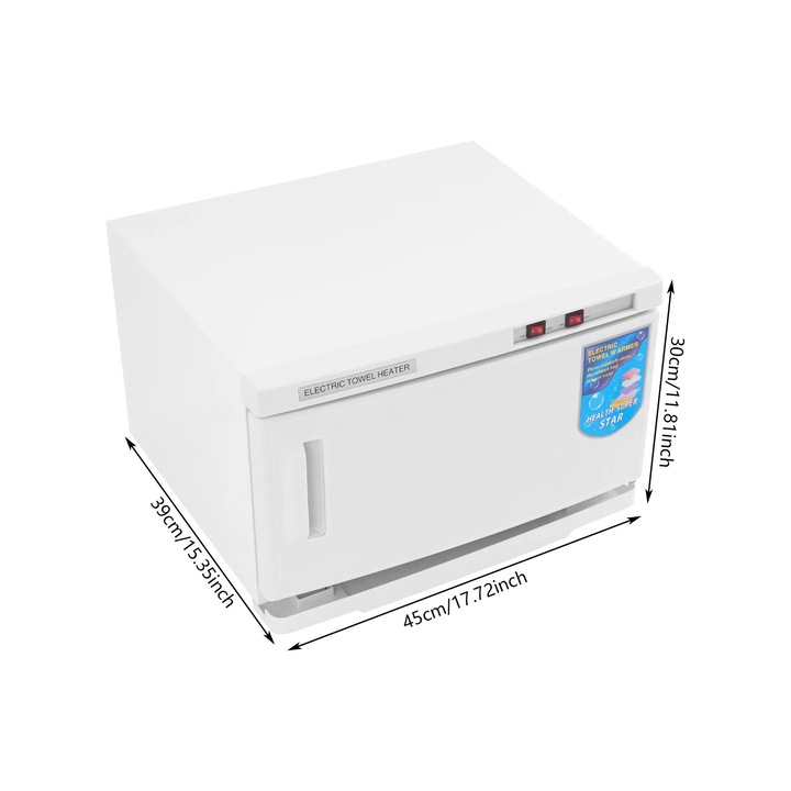 Uscator electric pentru prosoape, alb, 45x39x30cm, 25L, 220V