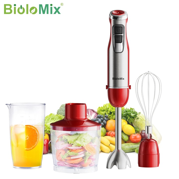Blender de Imersie, lame din otel inoxidabil, design compact, negru, 220V