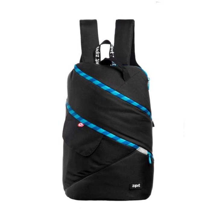 Раница Zipit Looper Premium - Черна/Тюркоазена