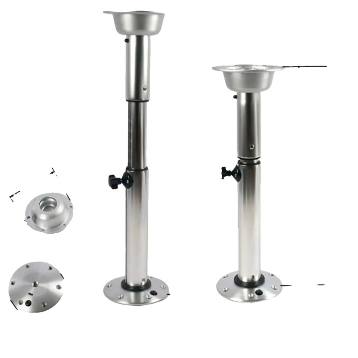 Suport masa reglabil, metal, argintiu, 565x720mm, baza 175mm