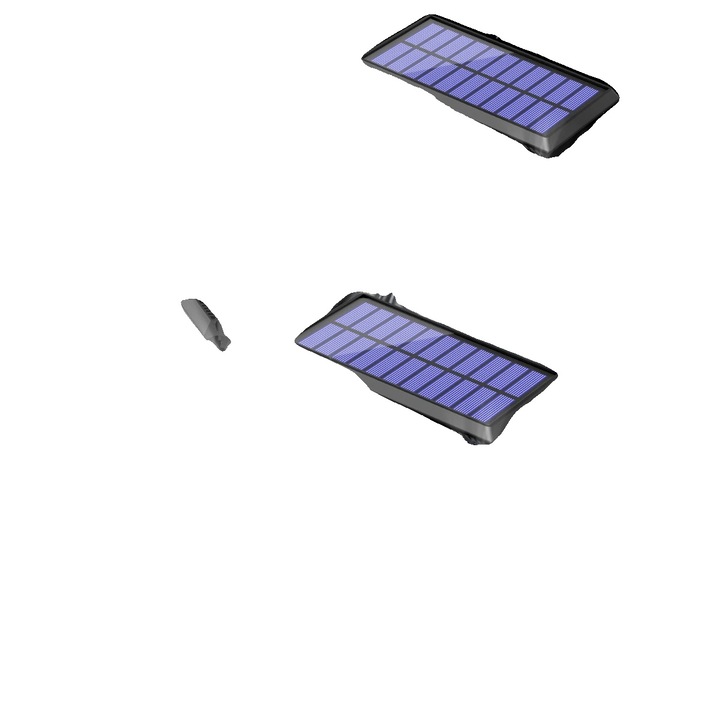 Lampi solare, 5 capete, 350 iluminare, set 2PCS, rezistent la intemperii, alimentare solara, stil modern