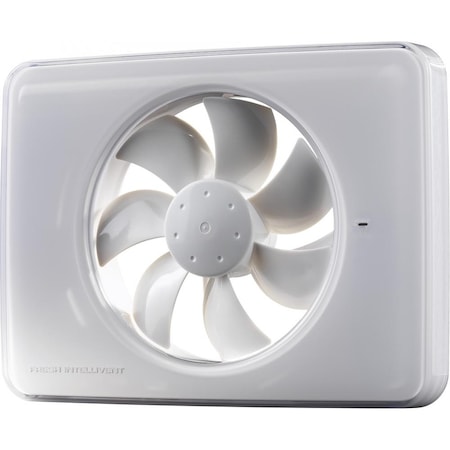 Ventilator baie FRESH Intellivent 2.0 de culoare alba, Garantie 5 ani, Silentios, Timer reglabil, Auto-control al umiditatii, Consum 5 W, 134mc/h, Maxim 21 dB(A), Fabricatie Suedia