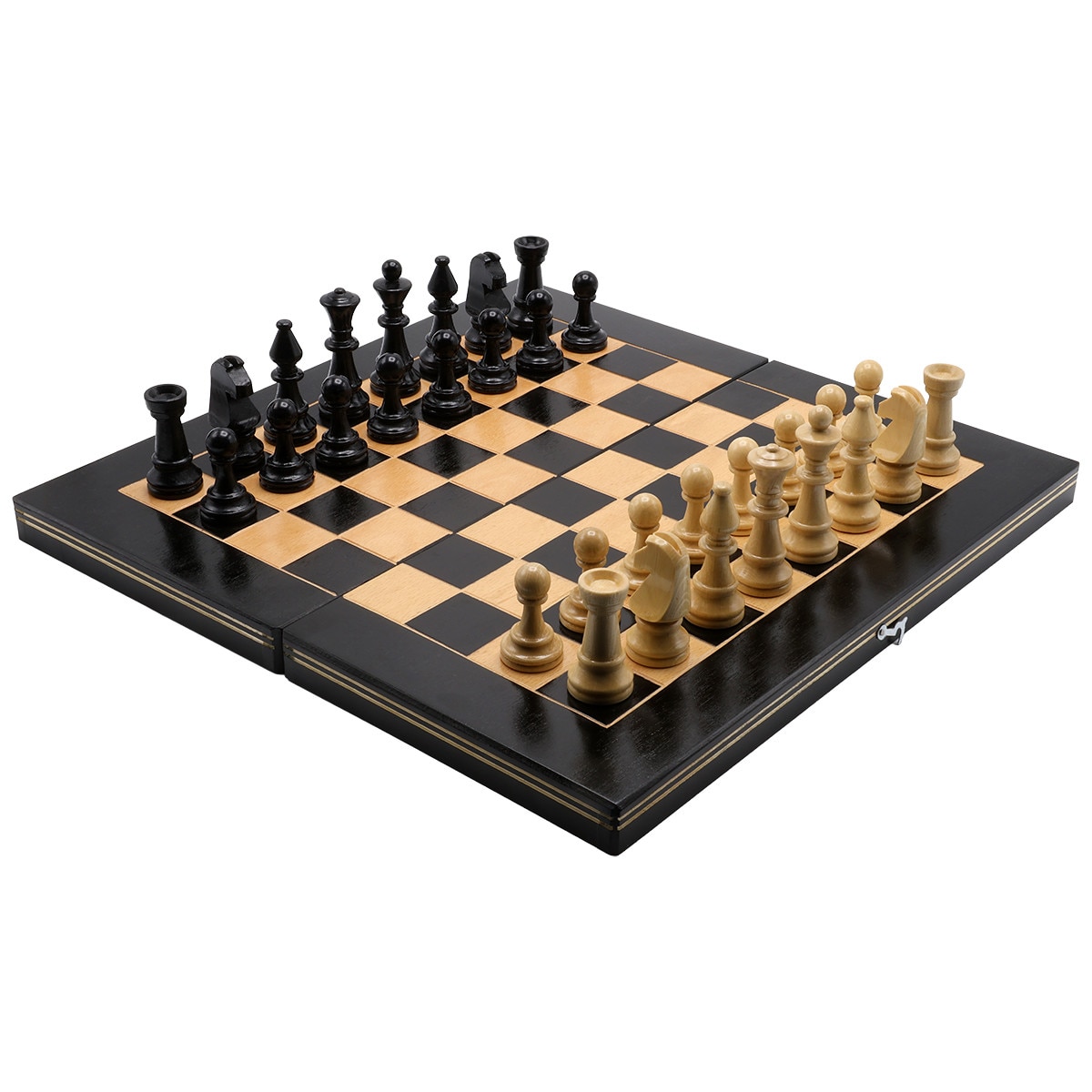 Joc Sah & Table Medias, 38 cm, Negru - eMAG.ro
