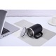 Cana termos YANYXR 410ml, otel inoxidabil, izolatie dublu strat, capac transparent, maner, negru mat