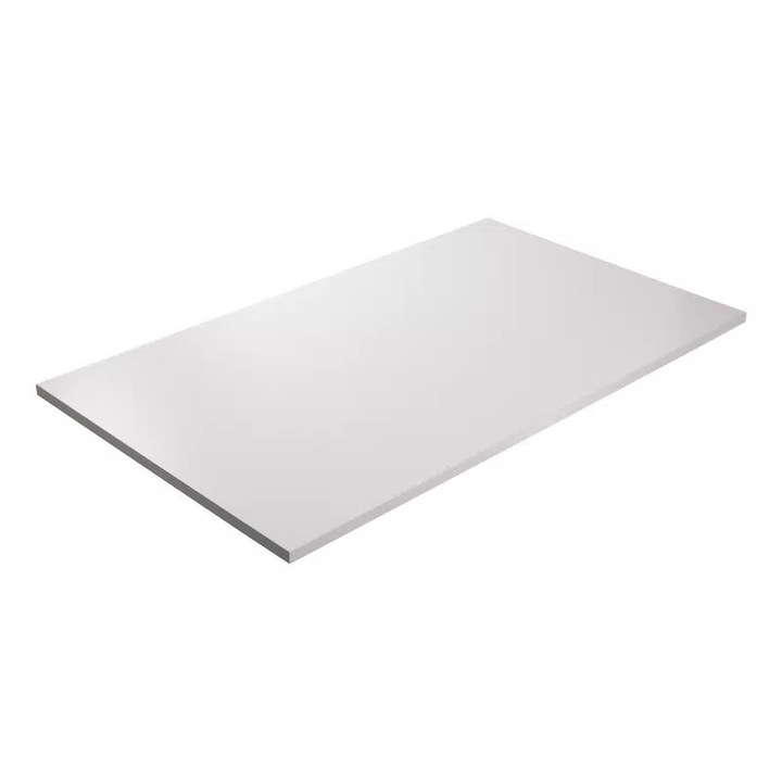 Ламиниран плот KOLM, сив, 180x95 см, за бюро, маса, масичка за кафе