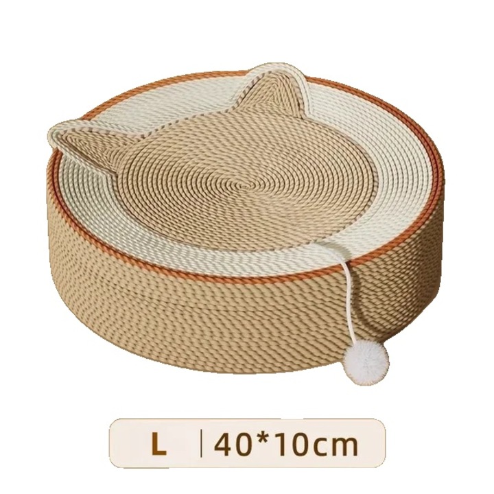 Perna de zgariat pentru pisici, material natural din sisal, design multifunctional, 40 x 10 cm