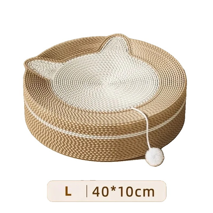 Perna de zgariat pentru pisici, material natural din sisal, design multifunctional, 40 x 10 cm