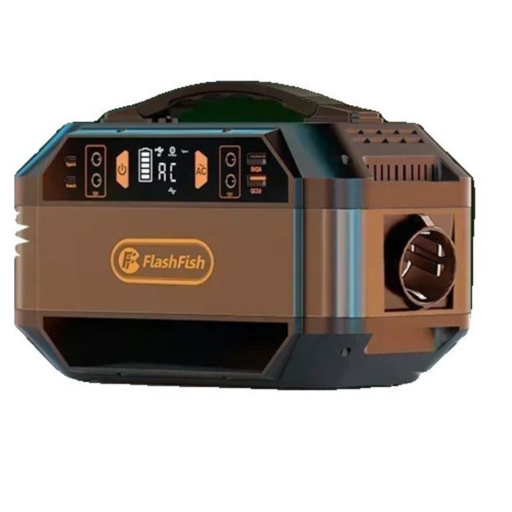 Преносима електрическа станция, капацитет 299 Wh, изходна мощност 330 W, 230 V, Flashfish