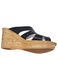 Papuci Dama Negru Cu Platforma Din Piele Naturala, Talpa Inalta Din Poliuretan, Stil Casual-Elegant, Produs Romanesc, Marimea 35