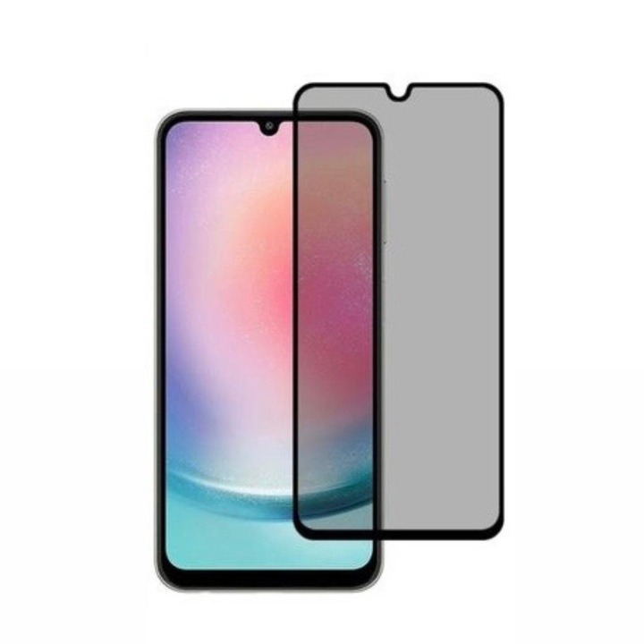 Folie sticla securizata PRIVACY, compatibila cu Xiaomi Redmi 14C, Full Glue, Full Cover