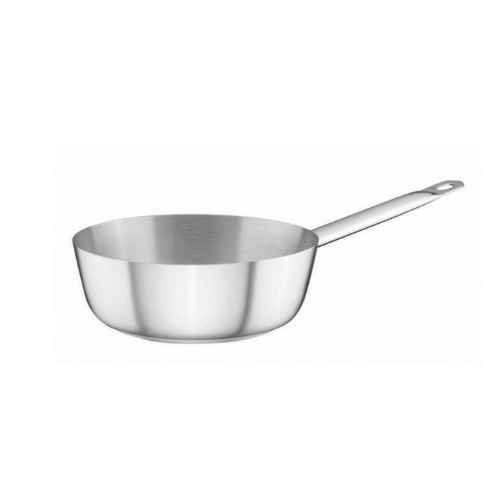 Tigaie, inox, profesionala, Ozti, 24x7cm, inductie, 2,25lt