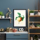 Rama pentru fotografii, din lemn, in culoarea neagra, dimensiuni 48x68,3 cm - design elegant si durabil