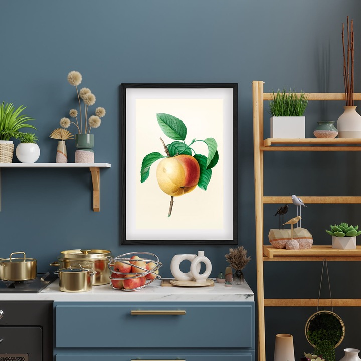 Rama pentru fotografii, din lemn, in culoarea neagra, dimensiuni 48x68,3 cm - design elegant si durabil