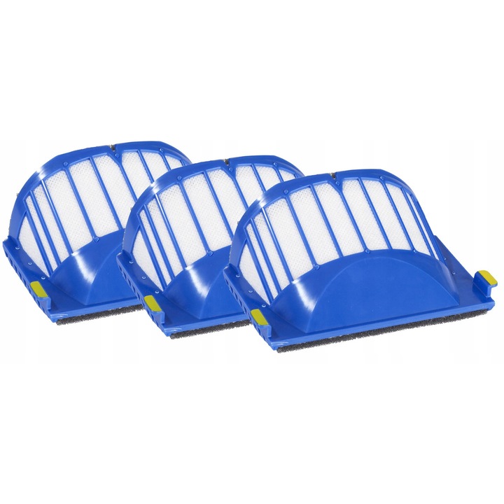 Комплект от 3 HEPA филтъра за iRobot Roomba 500/600, Bisanti, съвместими с AeroVac