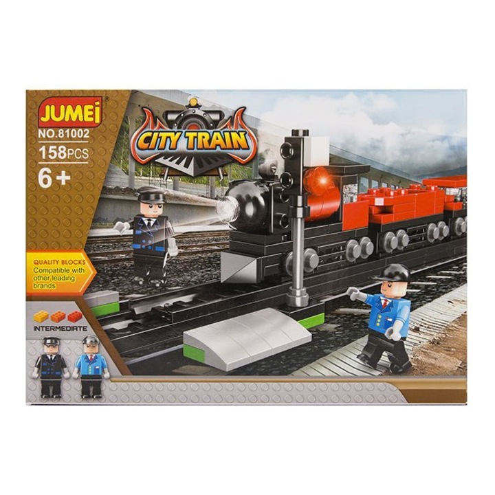 Конструктор Kathay-Haster, влакче, 158 елемента, 25x18 см, за деца над 6 години