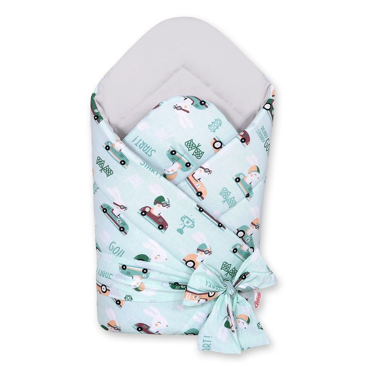 Bobono babatakaró, 77x77cm, 100% pamut, kék