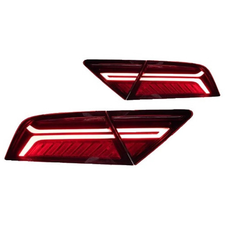 Asamblare Lampa Spate, Dinamic, 3400 LM, Material Durabil, Rosu, pentru Audi A7 (2011-2018)