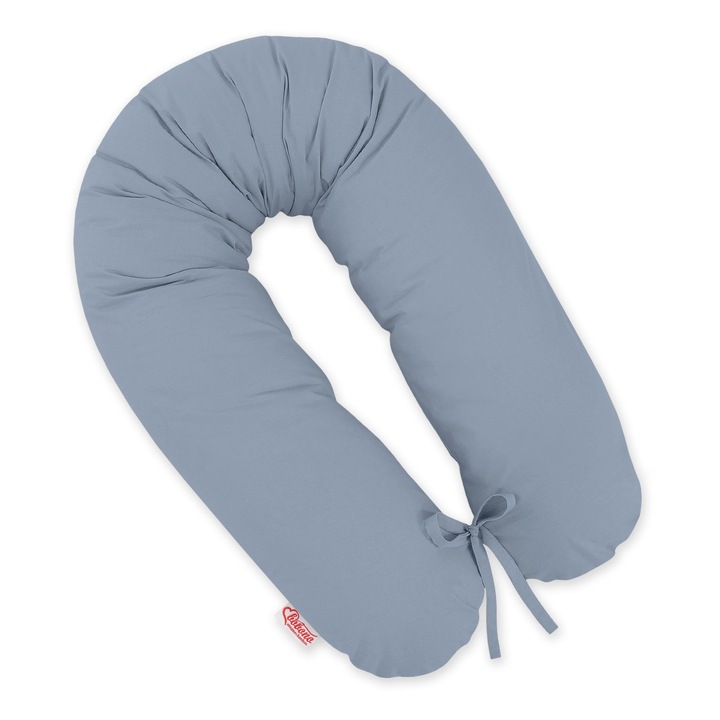 Perna de sarcina Longer, Bobono, 170cm, multifunctionala, albastru murdar
