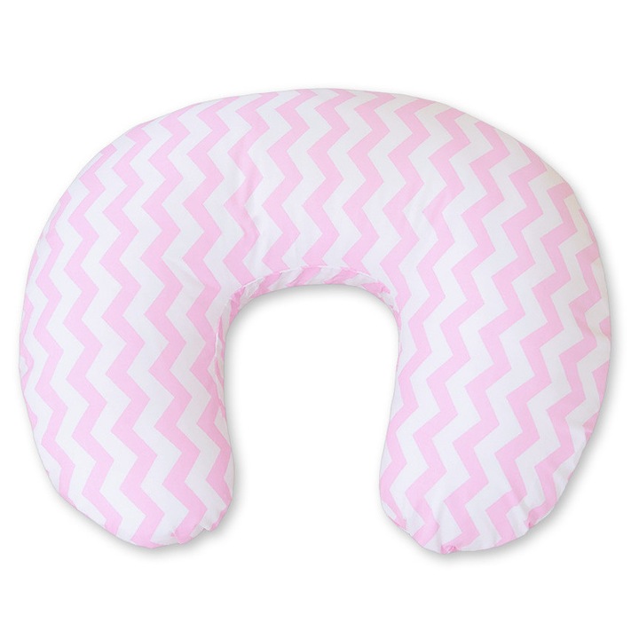 Perna pentru alaptare Bobono ergonomica roz 60x47cm