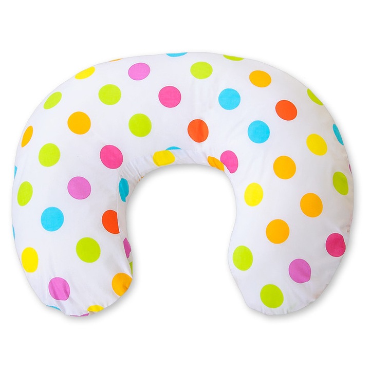 Perna de alaptare Bobono, 60x47cm, bumbac certificat, alb