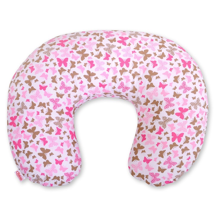 Perna de alaptare Bobono, 60x47cm, material certificat, multifunctionala, 100% bumbac