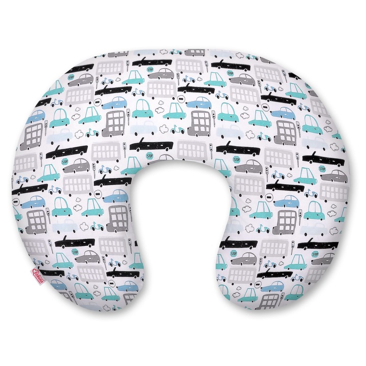 Perna de alaptare Bobono, 60x47cm, material certificat, multicolor