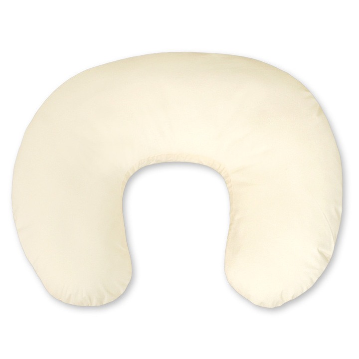 Perna de alaptare Bobono, 60x47cm, 100% bumbac, lavabila, crem