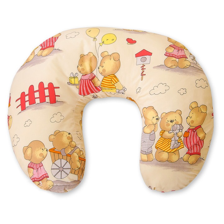 Perna de alaptare Bobono, 60x47cm, bumbac certificat, lavabila